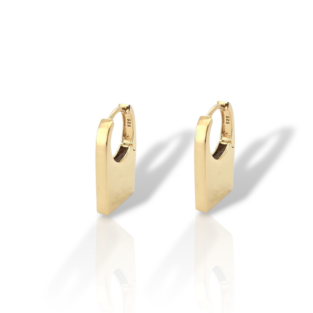 Gold plated silver 925º earrings (code GEM001005)